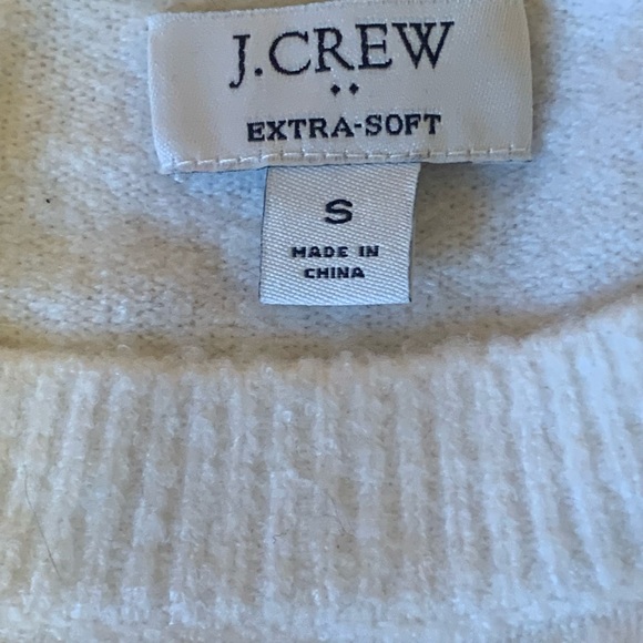 J.Crew three stripe sweater. Women’s Small Cream, Tan, Green. Super Soft - Picture 3 of 8
